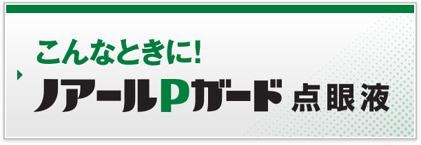 こんなときに！ ノアールPガード点眼液